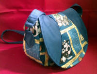 shoulder bag - cat fabric