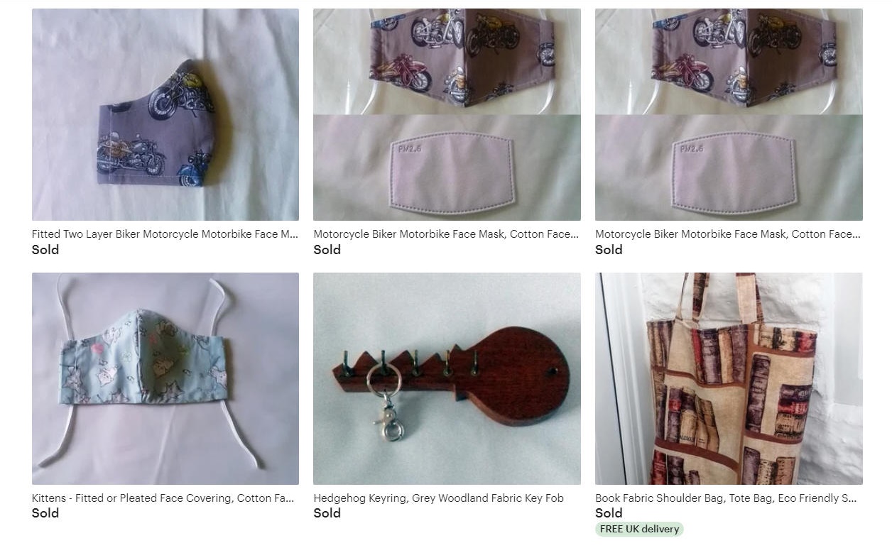 items sold from Solstice Days Etsy shop